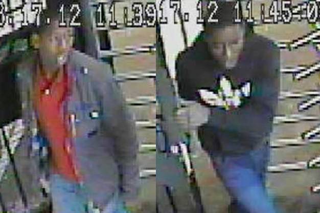 Images of the suspects in the subway system